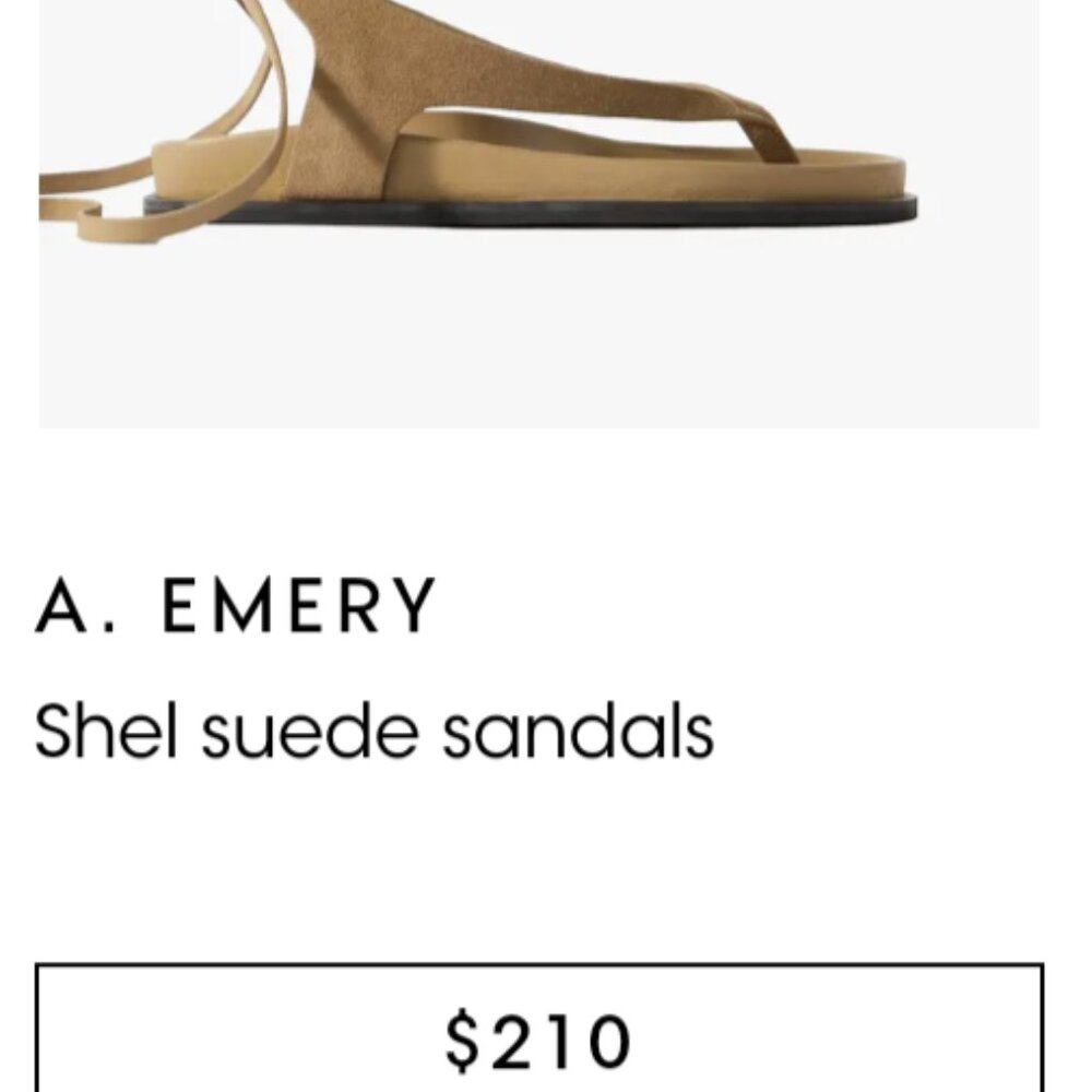 A,• EMERY Women's suede sandals